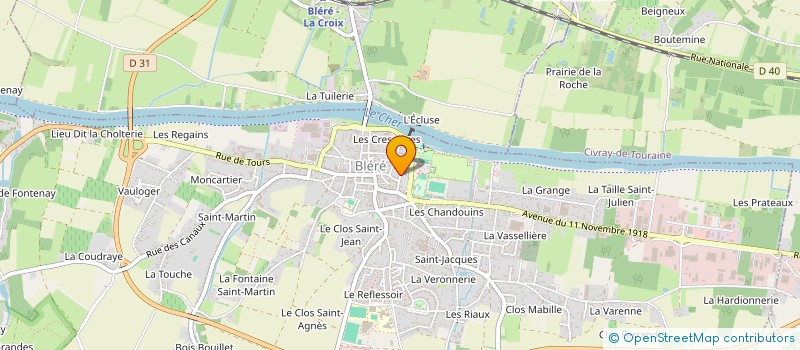 localisation de l'entreprise JAMANO à LA CROIX-EN-TOURAINE