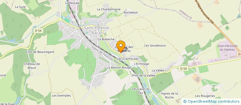 localisation de l'entreprise JAMARCO à SAINT-PATERNE-RACAN