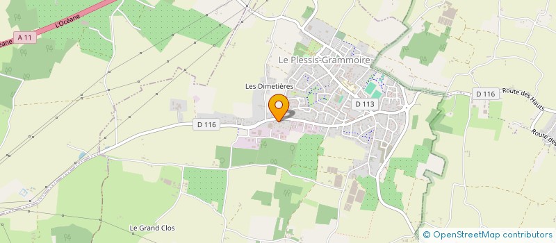 localisation de l'entreprise JAMASALEX  LE PLESSIS-GRAMMOIRE