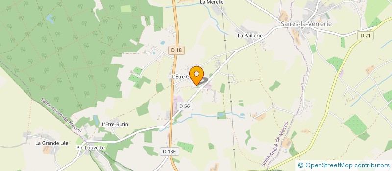 localisation de l'entreprise JAMAULT à SAINT ANDRE DE MESSEI