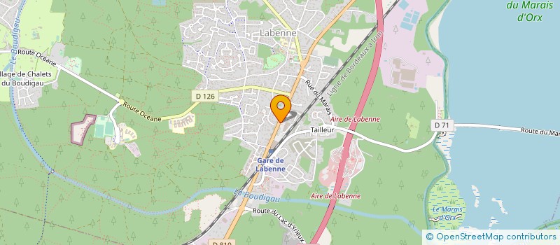 localisation de l'entreprise JAMAUTO  LABENNE