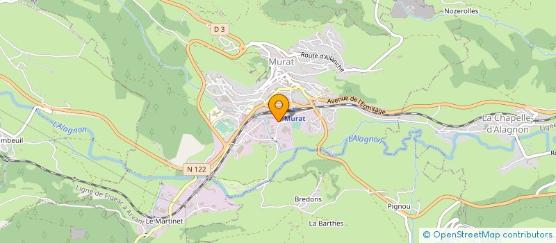 localisation de l'entreprise JAMBON NUTRITION à MURAT
