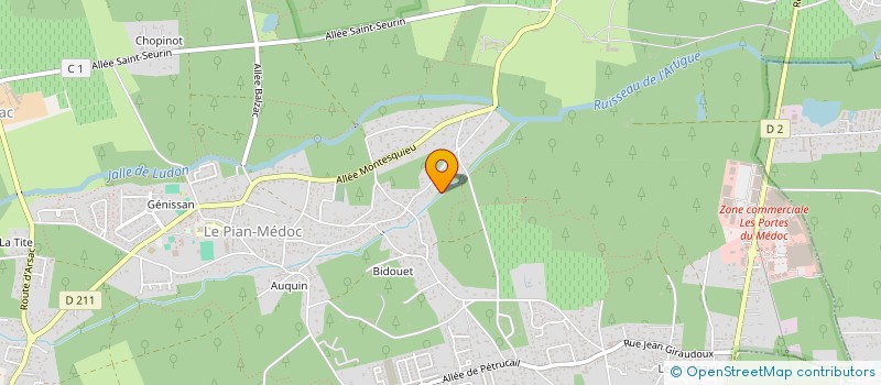localisation de l'entreprise JAMCHRIS33 à LE PIAN-MEDOC