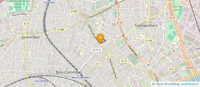 localisation de l'entreprise JAME'S GRILL à BOIS-COLOMBES