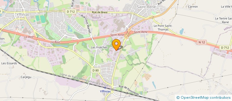 localisation de l'entreprise JAMELOMA  YFFINIAC