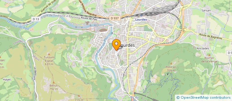 localisation de l'entreprise JAMES  LOURDES