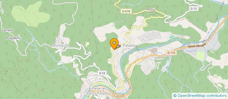 localisation de l'entreprise JAMES  AMELIE-LES-BAINS-PALALDA