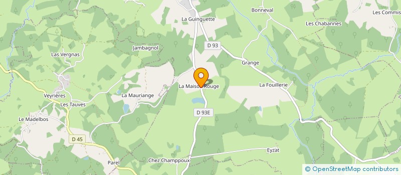 localisation de l'entreprise JAMES à USSEL