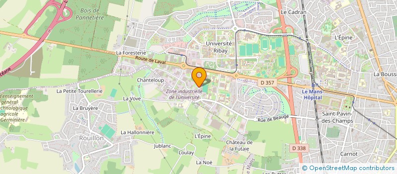 localisation de l'entreprise JAMES BLANCHISSERIE-GAUTIER  LE MANS