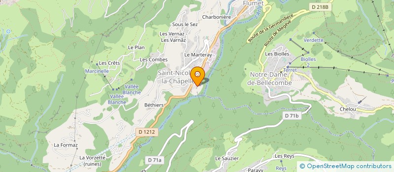 localisation de l'entreprise JAMES SPORT à NOTRE-DAME-DE-BELLECOMBE