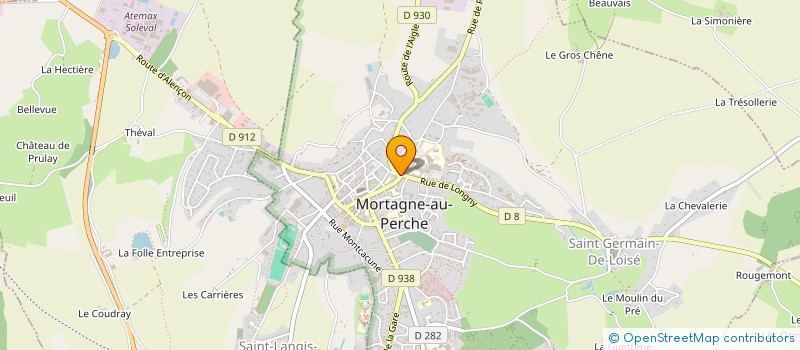 localisation de l'entreprise JAMES THIERRY à MORTAGNE-AU-PERCHE