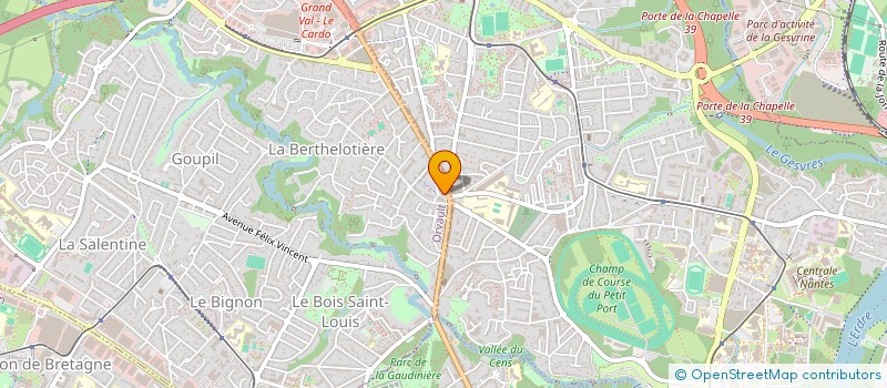 localisation de l'entreprise JAMET à ORVAULT