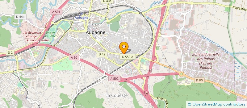 localisation de l'entreprise JAMET à AUBAGNE