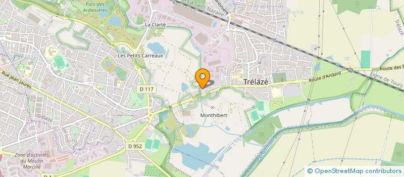 localisation de l'entreprise JAMET DEVELOPPEMENT  TRELAZE