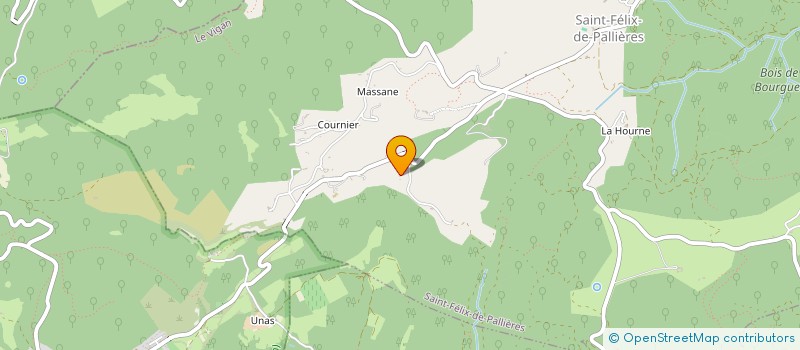 localisation de l'entreprise JAMET ET CIE à SAINT-FELIX-DE-PALLIERES