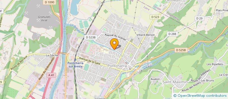 localisation de l'entreprise JAMET LOISIRS à PONTCHARRA