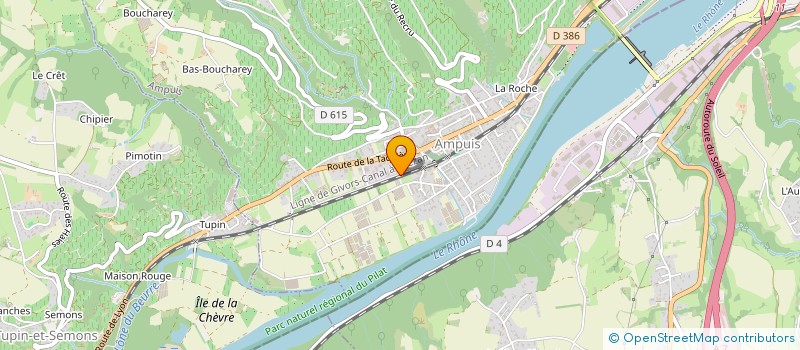 localisation de l'entreprise JAMET PHILIPPE à AMPUIS