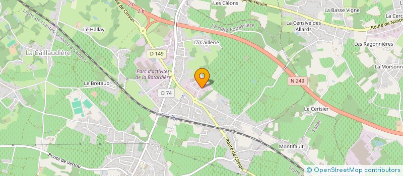 localisation de l'entreprise JAMET & PHILIPPEAU  LA HAIE-FOUASSIERE