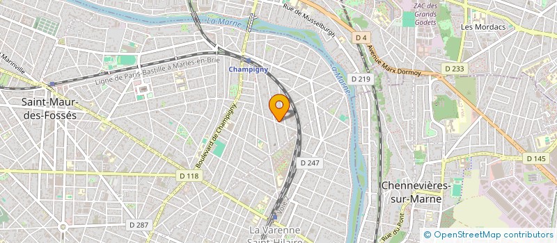 localisation de l'entreprise JAMG à SAINT-MAUR-DES-FOSSES