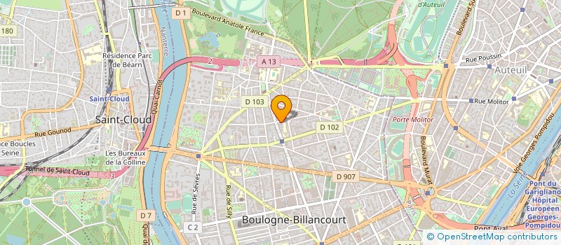 localisation de l'entreprise JAMI à BOULOGNE-BILLANCOURT