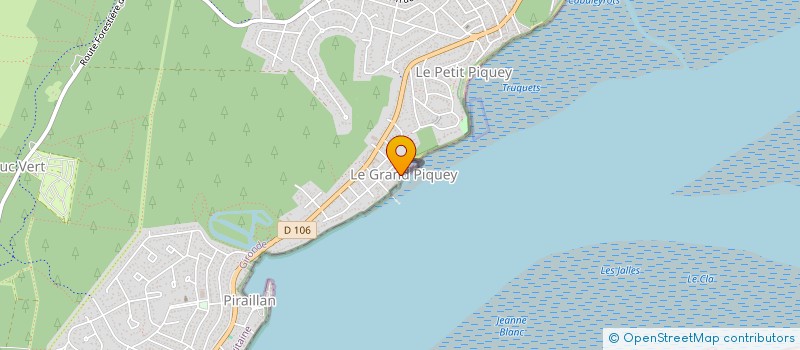 localisation de l'entreprise JAMI  LEGE-CAP-FERRET