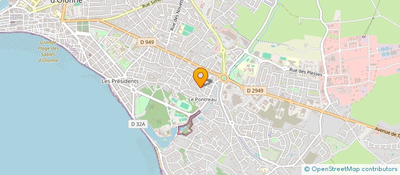 localisation de l'entreprise JAMICHE à LES SABLES D'OLONNE