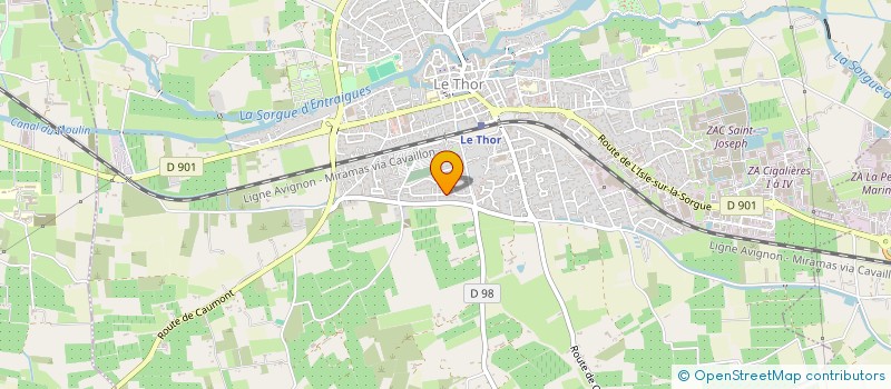 localisation de l'entreprise JAMIN  LE THOR