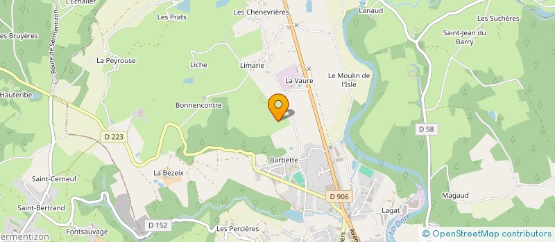 localisation de l'entreprise JAMIN à COURPIERE