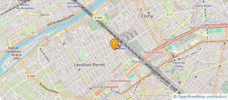 localisation de l'entreprise JAMITRANS à LEVALLOIS-PERRET