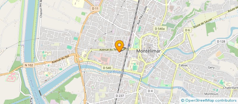 localisation de l'entreprise JAMIVAL à MONTELIMAR