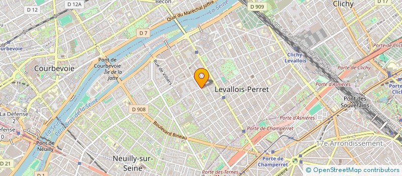 localisation de l'entreprise JAMM SARL à LEVALLOIS-PERRET