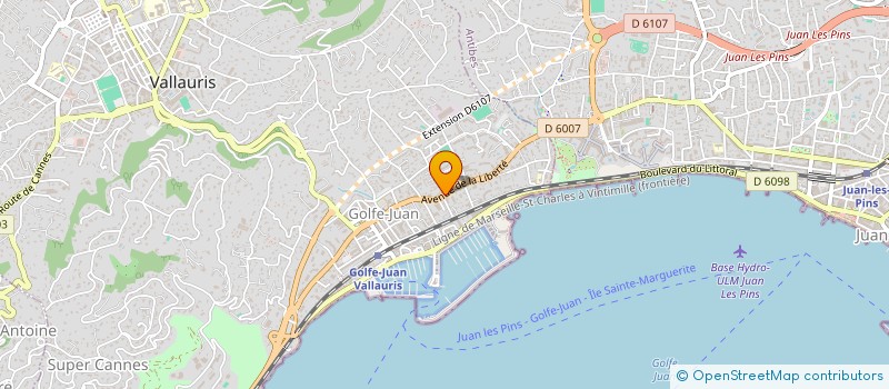 localisation de l'entreprise JAMMES ET MONTALAND à VALLAURIS