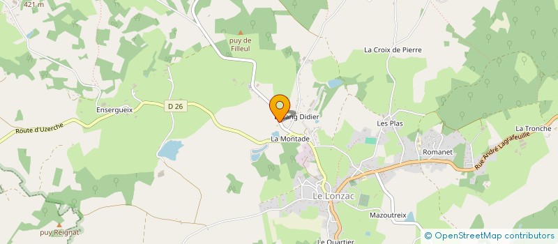 localisation de l'entreprise JAMMOT DANIEL BOIS à LE LONZAC