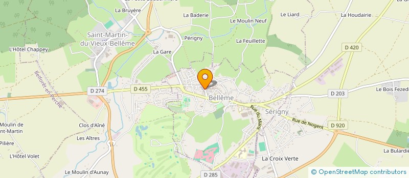 localisation de l'entreprise JAMMS à BELLEME