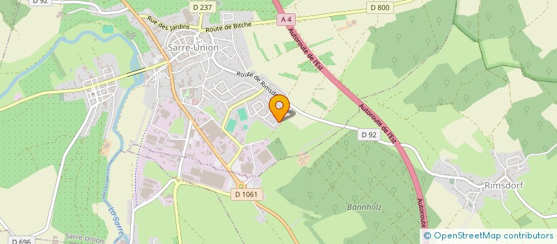 localisation de l'entreprise JAMO  SILTZHEIM