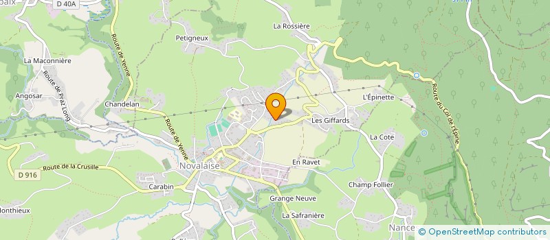 localisation de l'entreprise JAMOBEGA 74  NOVALAISE