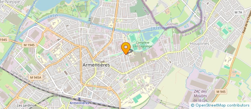 localisation de l'entreprise JAMOR  ARMENTIERES