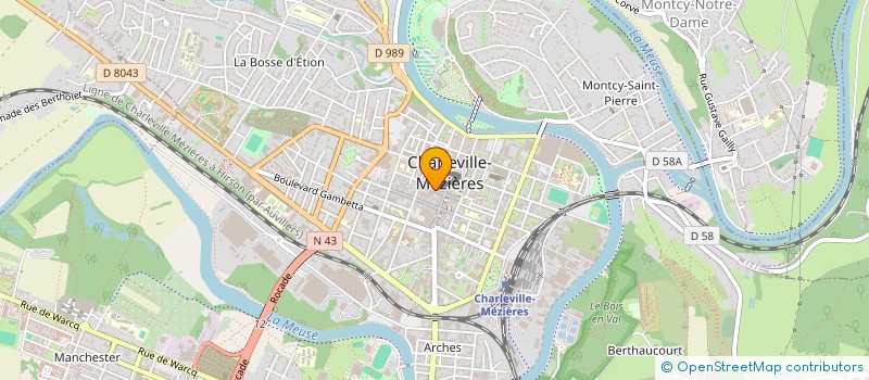 localisation de l'entreprise JAMOS  CHARLEVILLE-MEZIERES