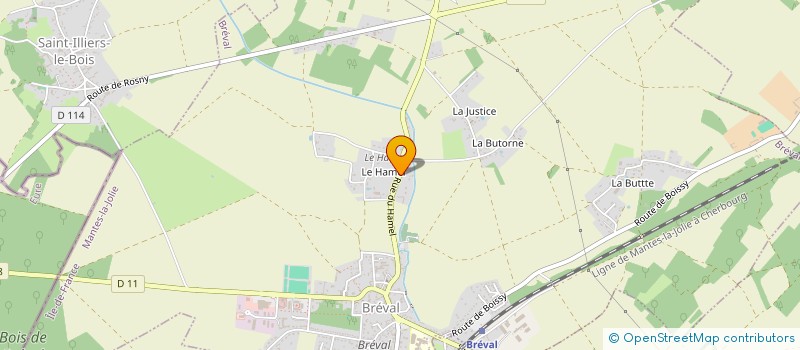 localisation de l'entreprise JAMP 78  BREVAL