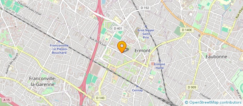 localisation de l'entreprise JAMP AGENCEMENT à ERMONT