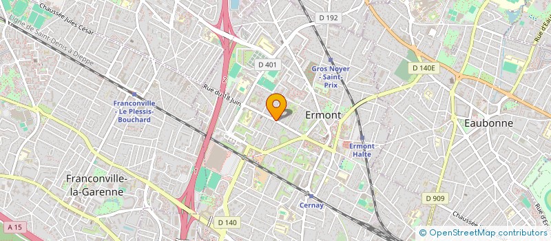 localisation de l'entreprise JAMP IMMO à ERMONT
