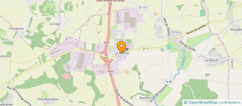 localisation de l'entreprise JAMS à ANAIS