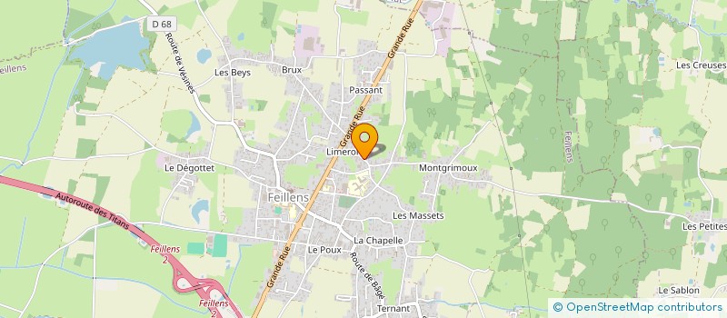 localisation de l'entreprise JAMS  FEILLENS