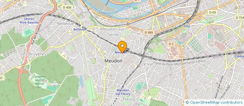 localisation de l'entreprise JAMS & COM à MEUDON