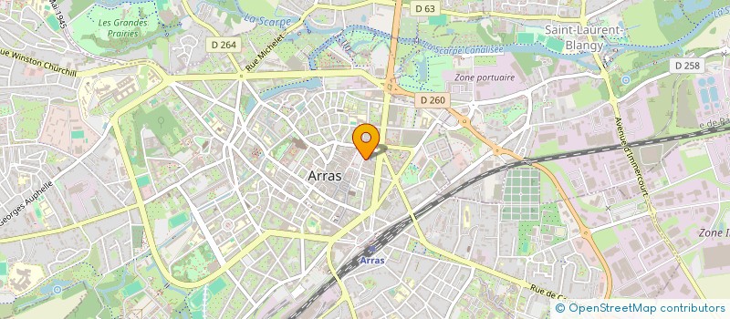 localisation de l'entreprise JAMU à ARRAS