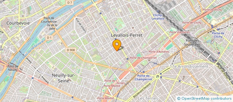 localisation de l'entreprise JAMY à LEVALLOIS-PERRET