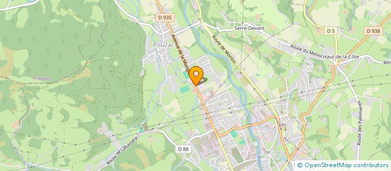 localisation de l'entreprise JAMY  POUZAC