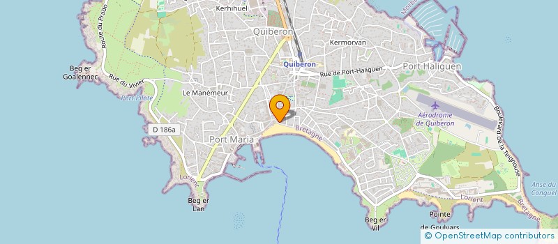 localisation de l'entreprise JAMY  QUIBERON