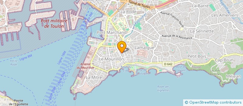 localisation de l'entreprise JAMY ANTIQUITES  TOULON