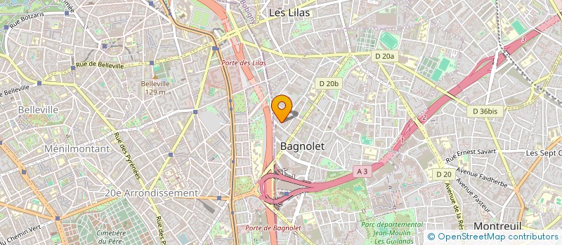 localisation de l'entreprise JAN & BOZENA à BAGNOLET